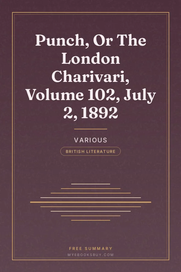Cover of Punch, Or The London Charivari, Volume 102, July 2, 1892