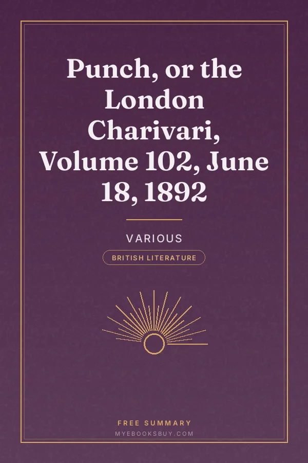 Cover of Punch, or the London Charivari, Volume 102, June 18, 1892