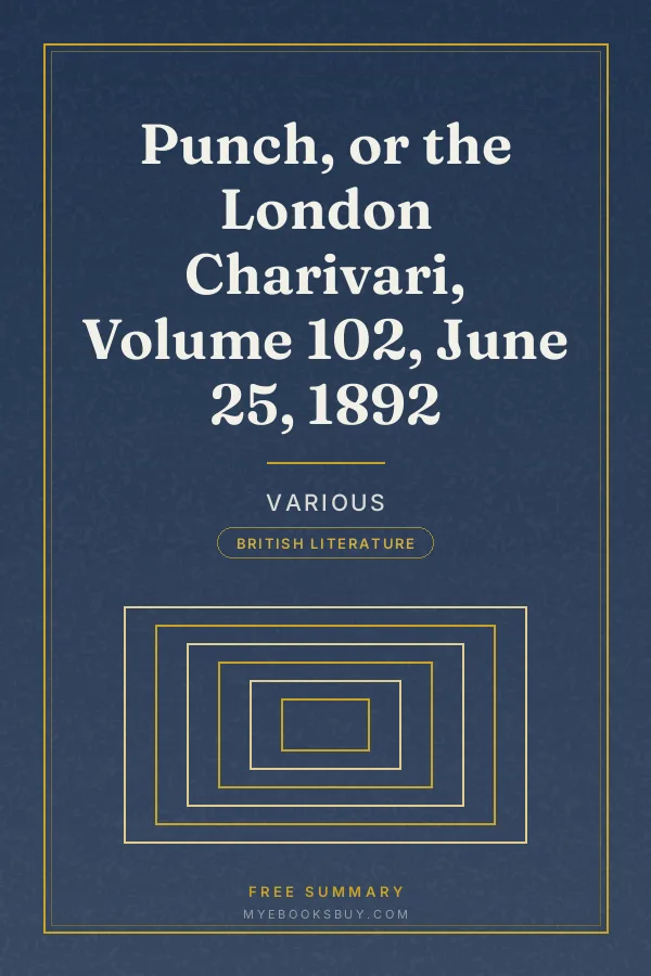Cover of Punch, or the London Charivari, Volume 102, June 25, 1892