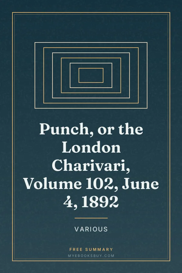 Cover of Punch, or the London Charivari, Volume 102, June 4, 1892