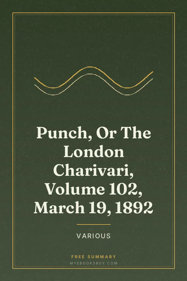 Cover of Punch, Or The London Charivari, Volume 102, March 19, 1892