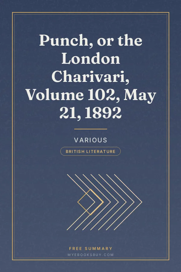 Cover of Punch, or the London Charivari, Volume 102, May 21, 1892