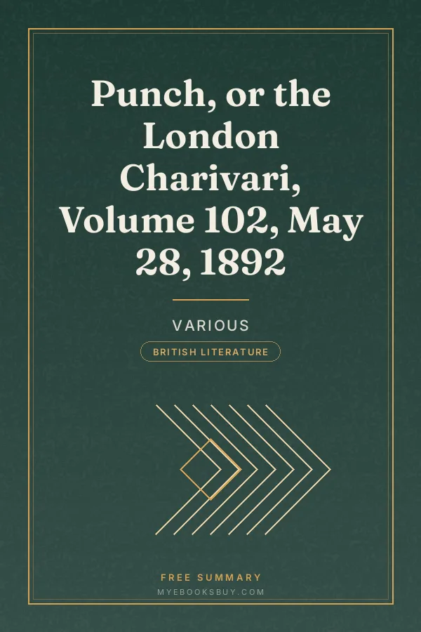 Cover of Punch, or the London Charivari, Volume 102, May 28, 1892
