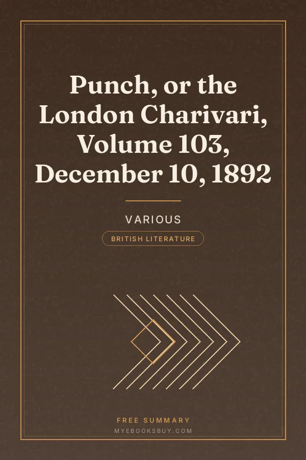 Cover of Punch, or the London Charivari, Volume 103, December 10, 1892