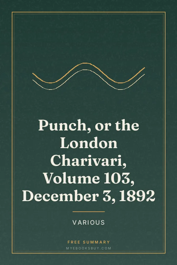 Cover of Punch, or the London Charivari, Volume 103, December 3, 1892