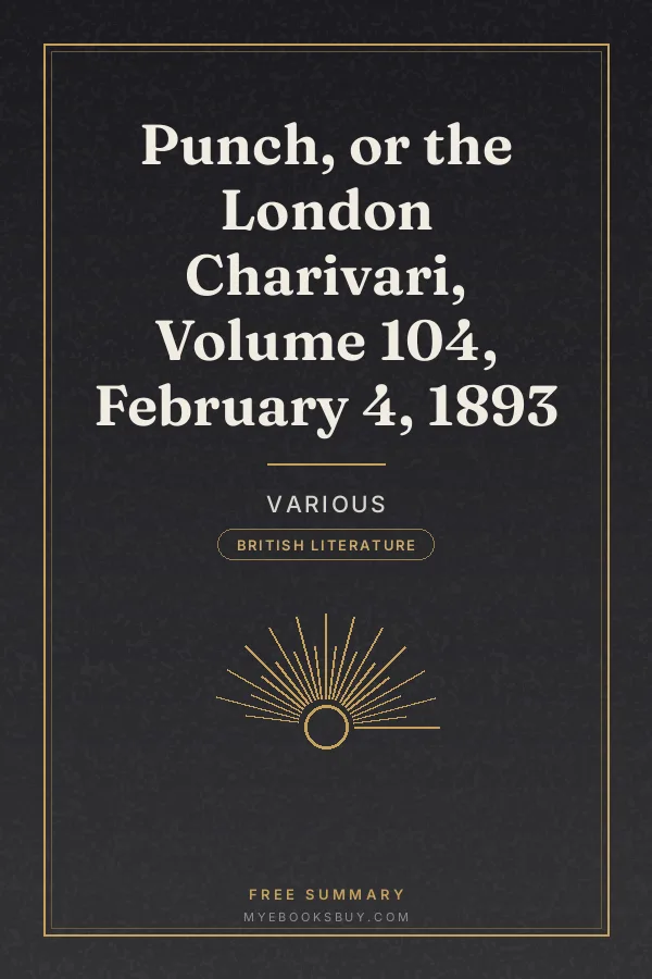 Cover of Punch, or the London Charivari, Volume 104, February 4, 1893