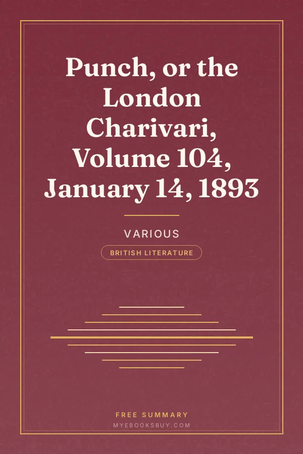 Cover of Punch, or the London Charivari, Volume 104, January 14, 1893