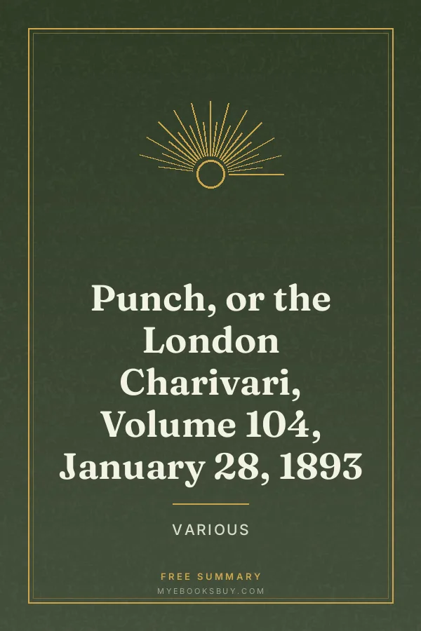 Cover of Punch, or the London Charivari, Volume 104, January 28, 1893