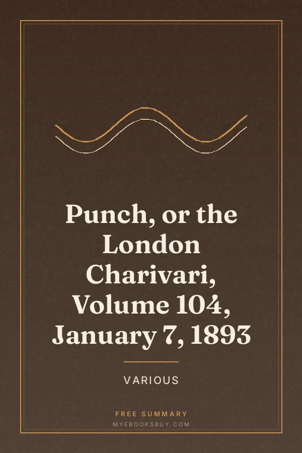 Cover of Punch, or the London Charivari, Volume 104, January 7, 1893