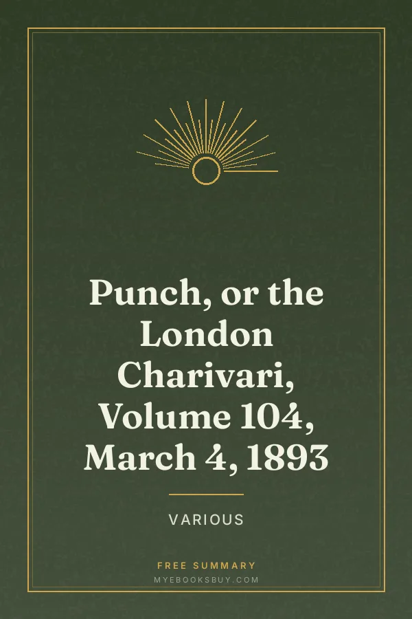 Cover of Punch, or the London Charivari, Volume 104, March 4, 1893