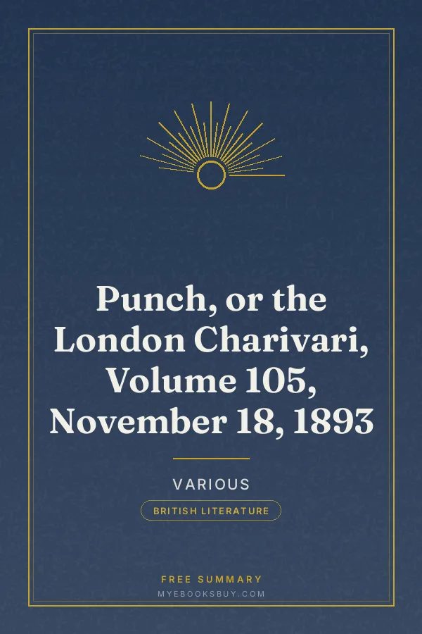 Cover of Punch, or the London Charivari, Volume 105, November 18, 1893