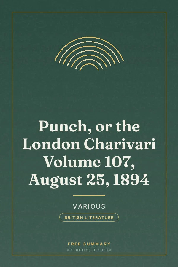 Cover of Punch, or the London Charivari Volume 107, August 25, 1894