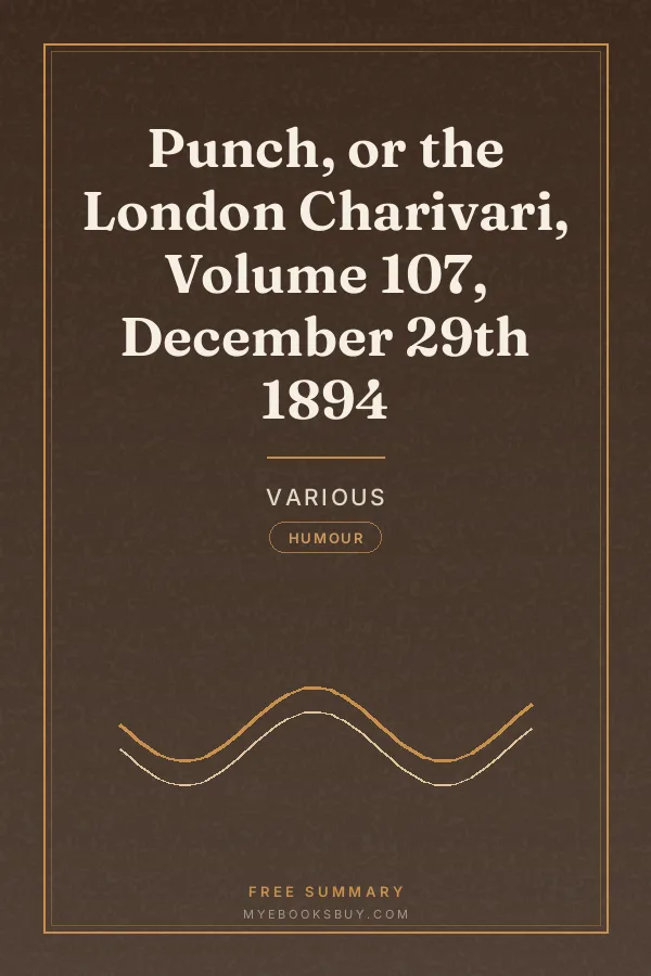 Cover of Punch, or the London Charivari, Volume 107, December 29th 1894