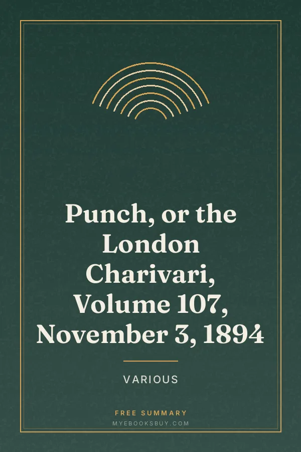 Cover of Punch, or the London Charivari, Volume 107, November 3, 1894
