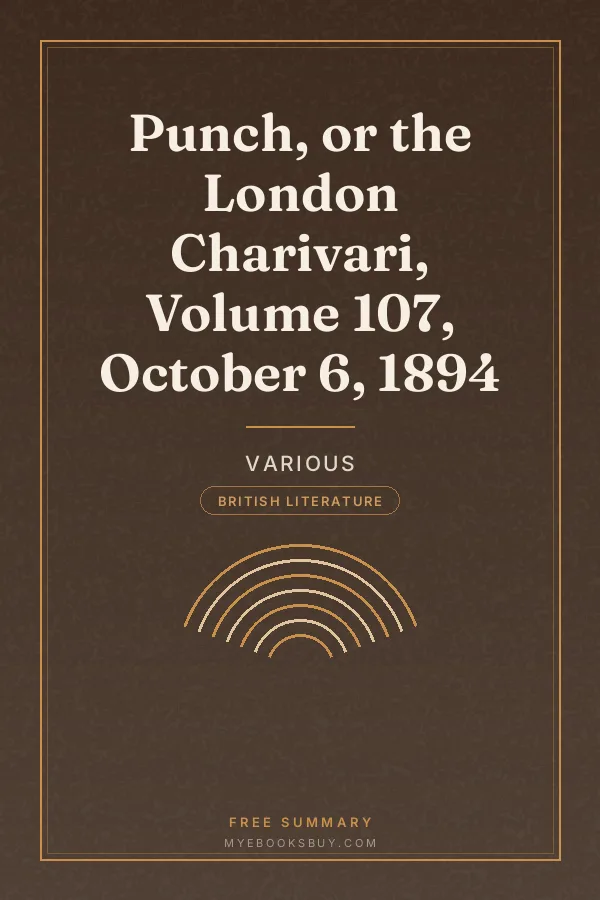Cover of Punch, or the London Charivari, Volume 107, October 6, 1894