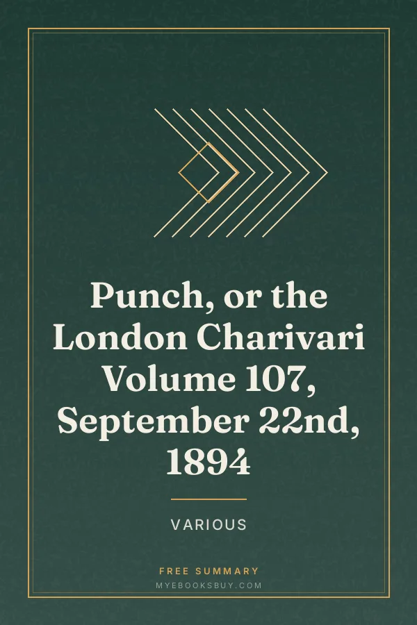 Cover of Punch, or the London Charivari Volume 107, September 22nd, 1894