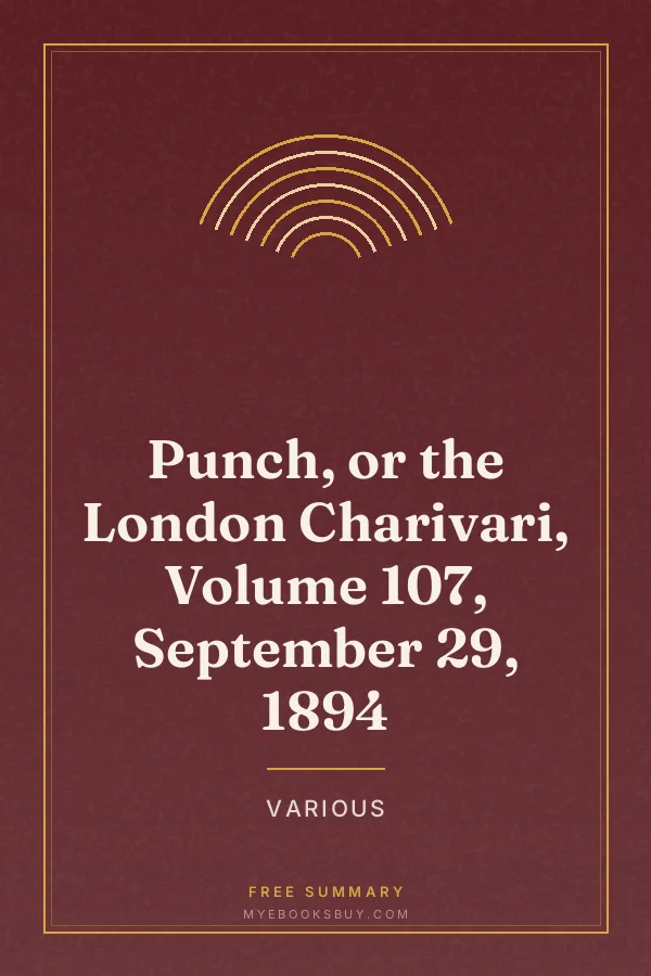 Cover of Punch, or the London Charivari, Volume 107, September 29, 1894