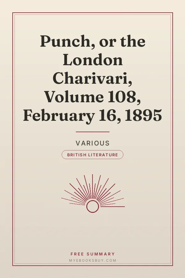 Cover of Punch, or the London Charivari, Volume 108, February 16, 1895