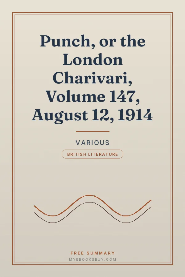 Cover of Punch, or the London Charivari, Volume 147, August 12, 1914