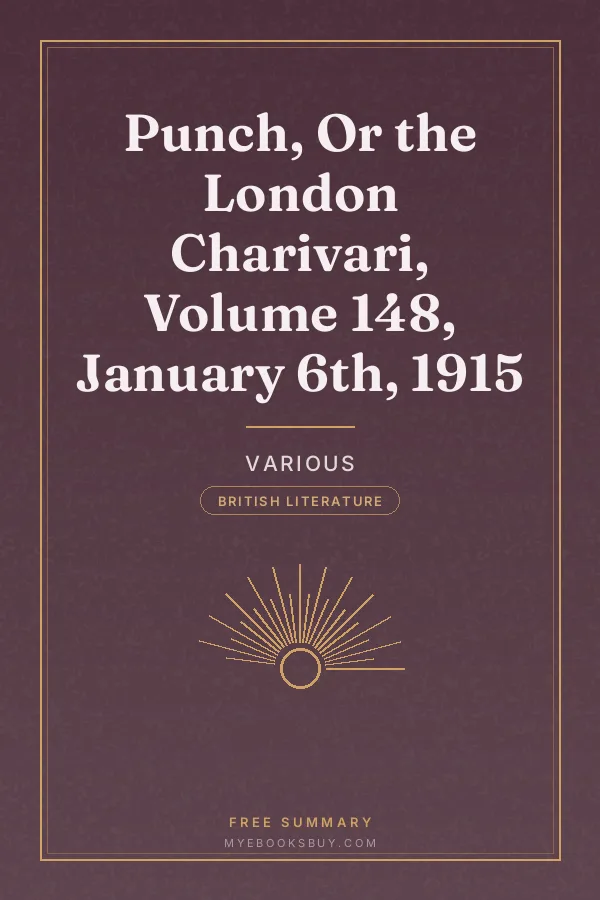 Cover of Punch, Or the London Charivari, Volume 148, January 6th, 1915