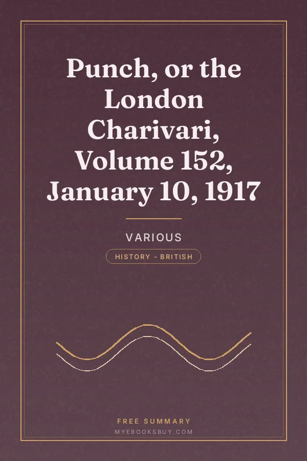 Cover of Punch, or the London Charivari, Volume 152, January 10, 1917