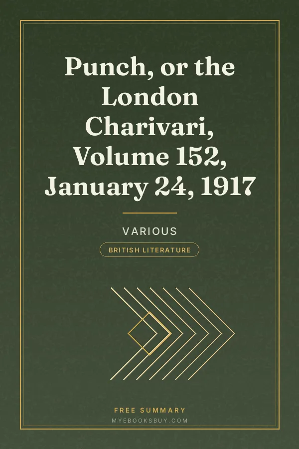 Cover of Punch, or the London Charivari, Volume 152, January 24, 1917