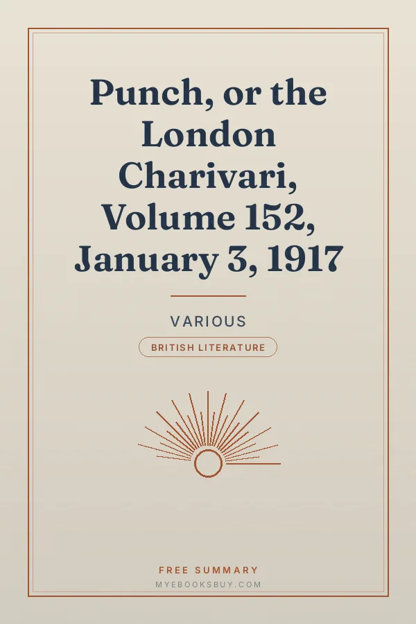 Cover of Punch, or the London Charivari, Volume 152, January 3, 1917