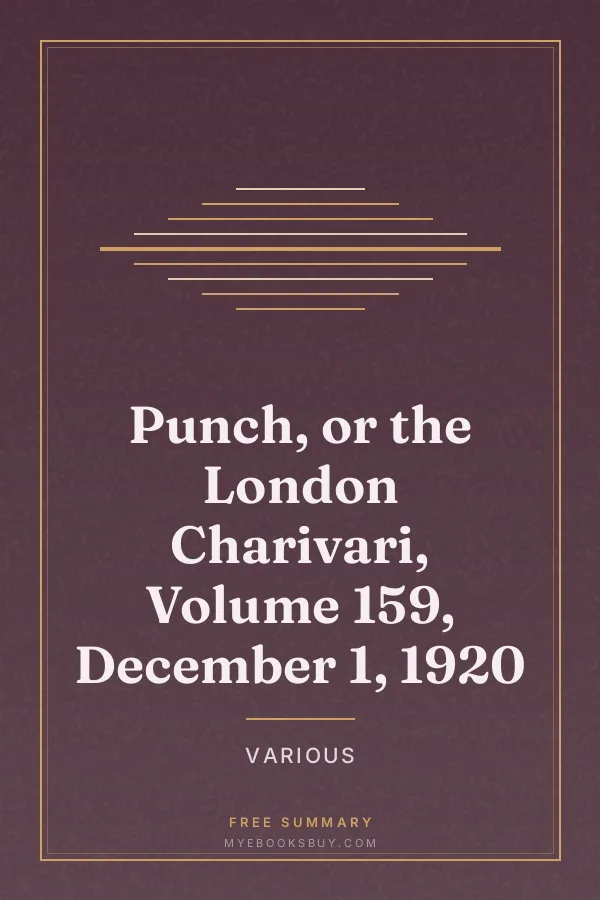 Cover of Punch, or the London Charivari, Volume 159, December 1, 1920