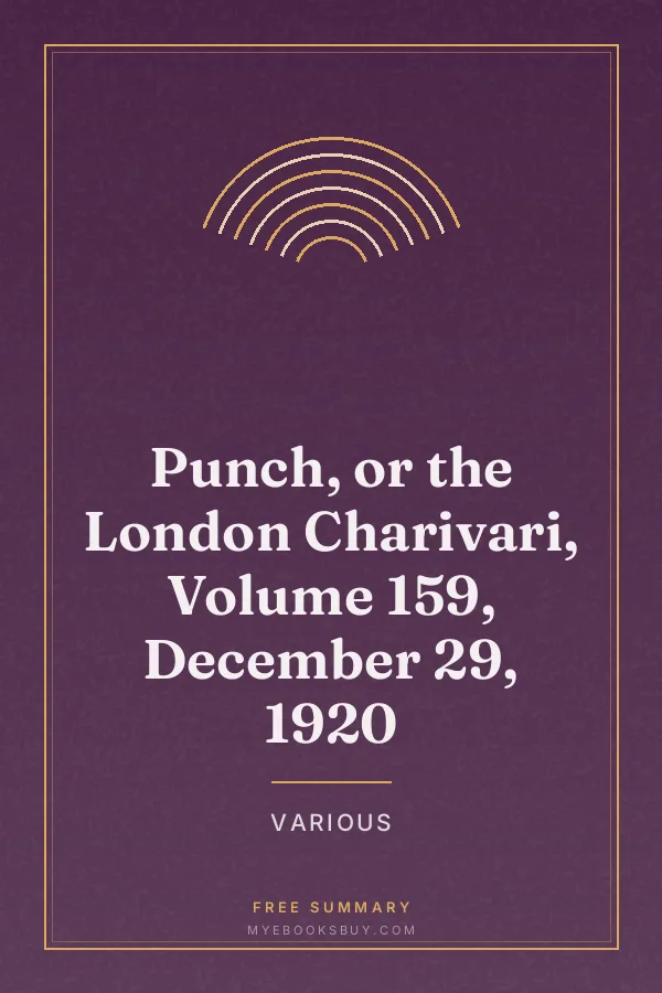 Cover of Punch, or the London Charivari, Volume 159, December 29, 1920
