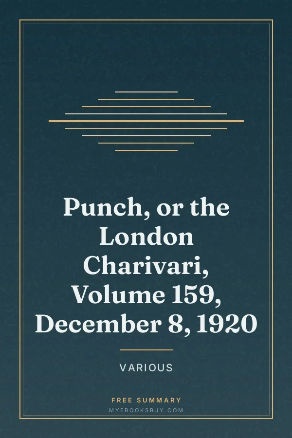 Cover of Punch, or the London Charivari, Volume 159, December 8, 1920