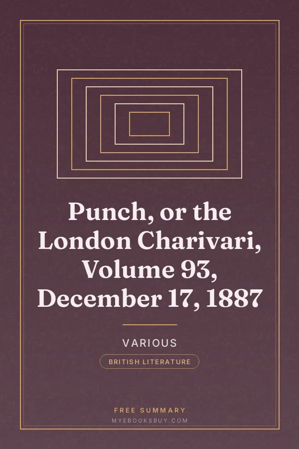 Cover of Punch, or the London Charivari, Volume 93, December 17, 1887
