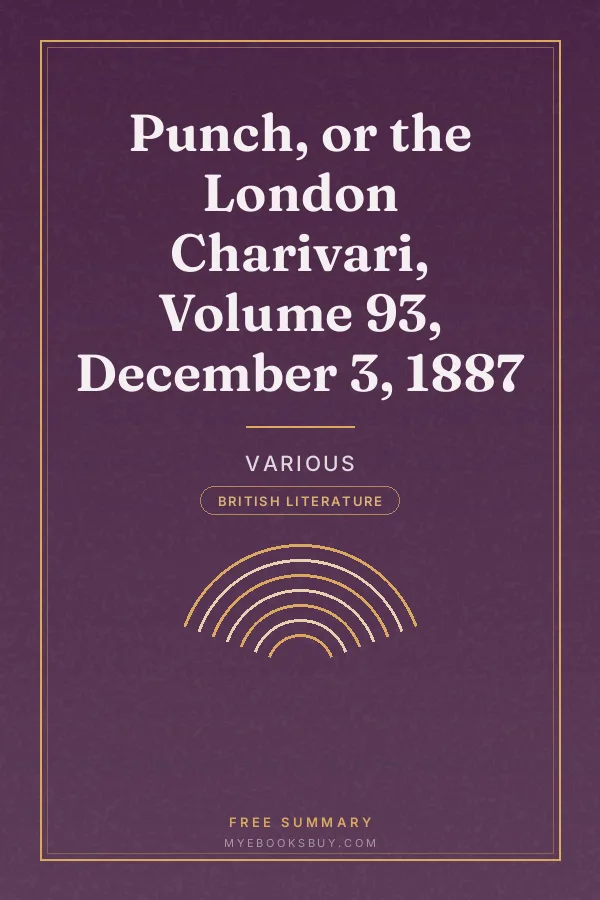 Cover of Punch, or the London Charivari, Volume 93, December 3, 1887