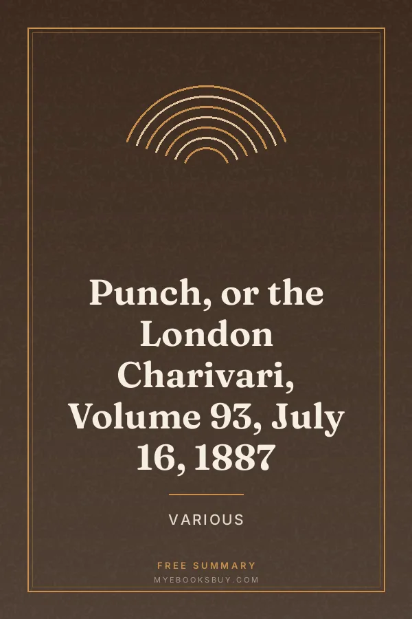 Cover of Punch, or the London Charivari, Volume 93, July 16, 1887