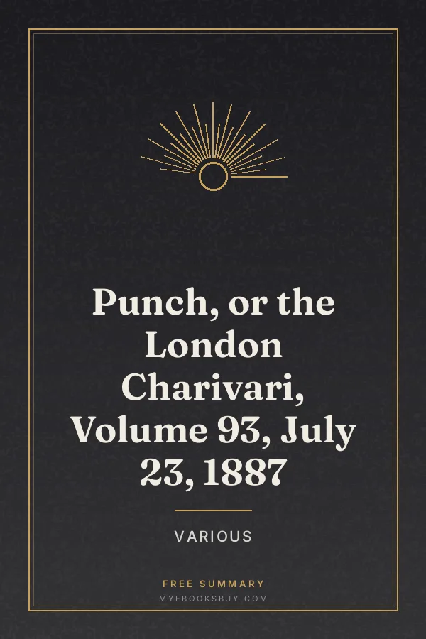 Cover of Punch, or the London Charivari, Volume 93, July 23, 1887