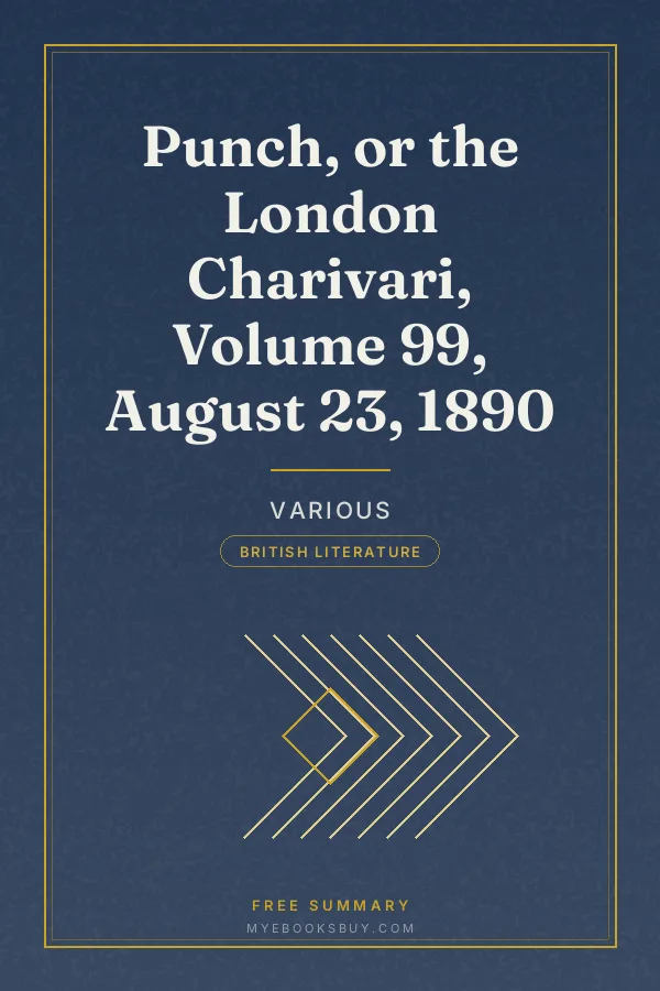 Cover of Punch, or the London Charivari, Volume 99, August 23, 1890