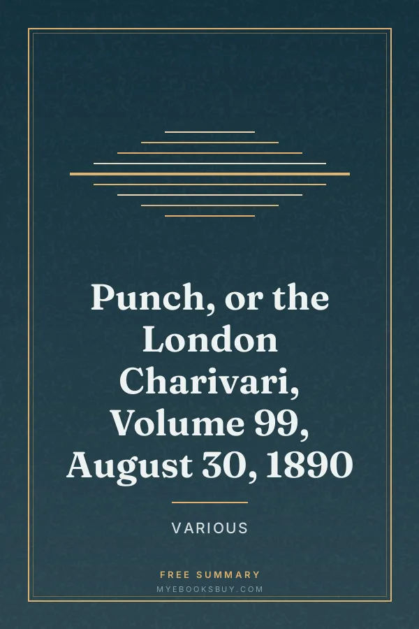 Cover of Punch, or the London Charivari, Volume 99, August 30, 1890