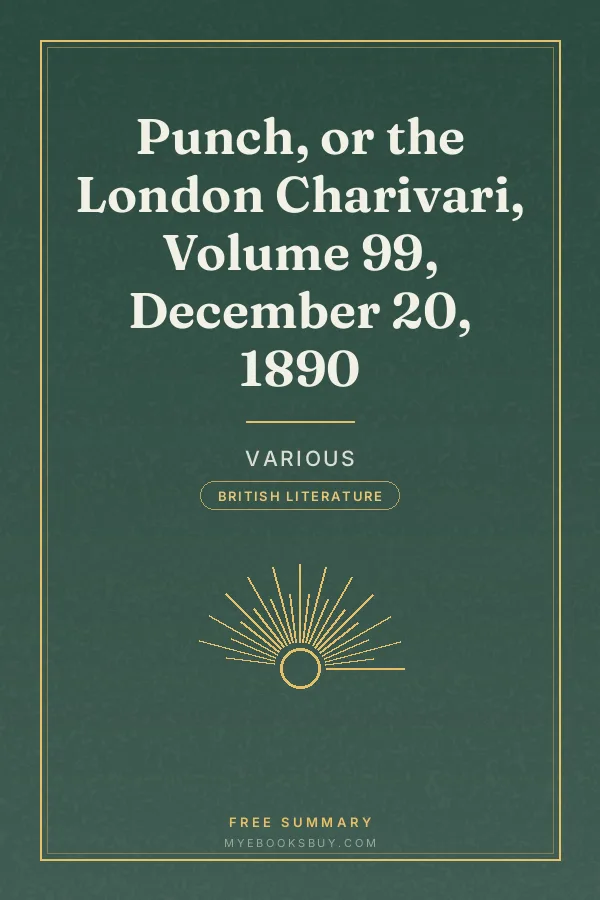 Cover of Punch, or the London Charivari, Volume 99, December 20, 1890
