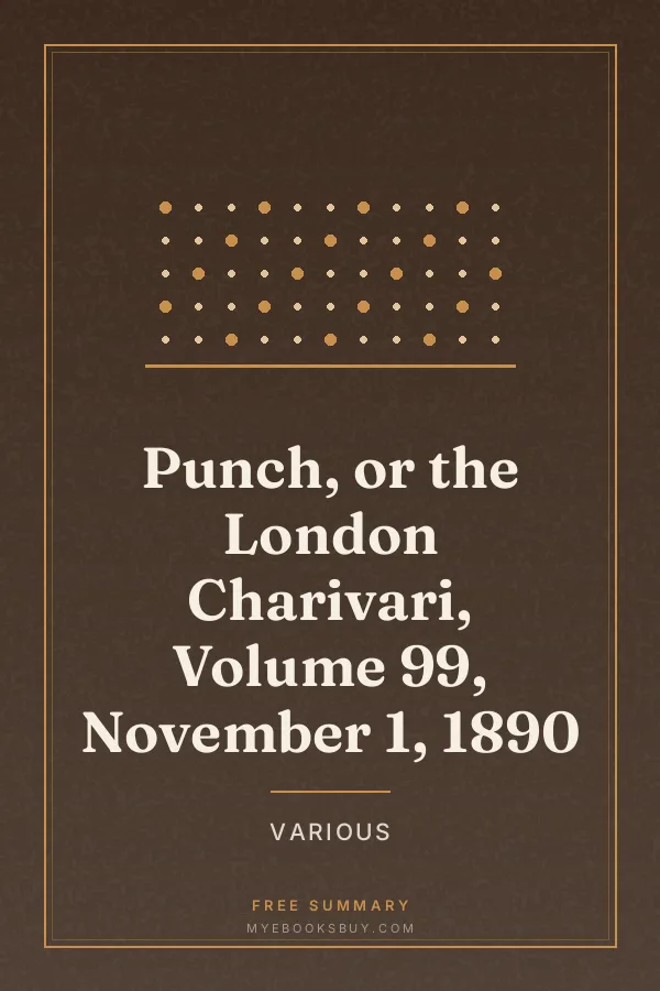 Cover of Punch, or the London Charivari, Volume 99, November 1, 1890