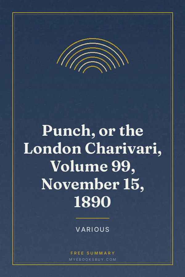Cover of Punch, or the London Charivari, Volume 99, November 15, 1890