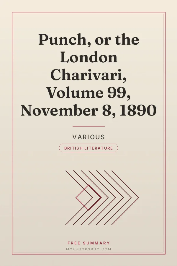 Cover of Punch, or the London Charivari, Volume 99, November 8, 1890