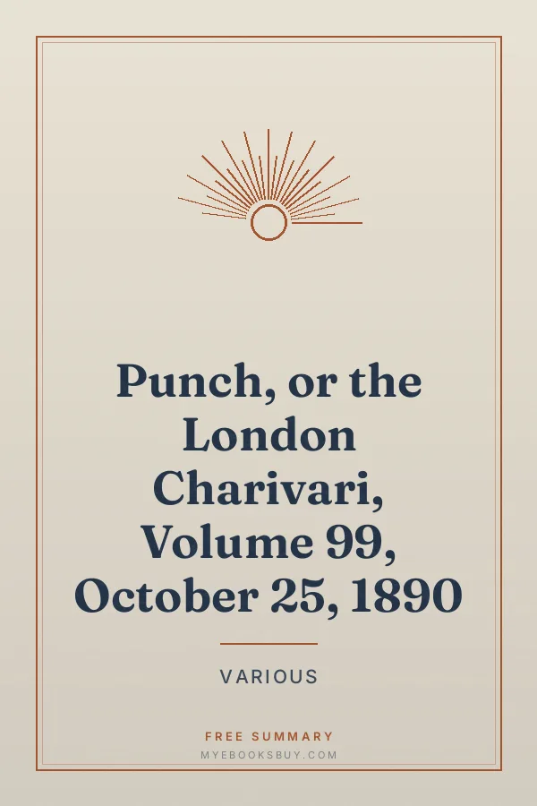 Cover of Punch, or the London Charivari, Volume 99, October 25, 1890