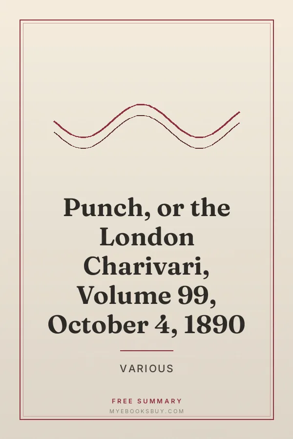 Cover of Punch, or the London Charivari, Volume 99, October 4, 1890