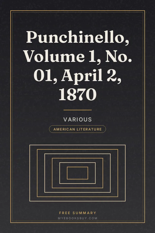 Cover of Punchinello, Volume 1, No. 01, April 2, 1870