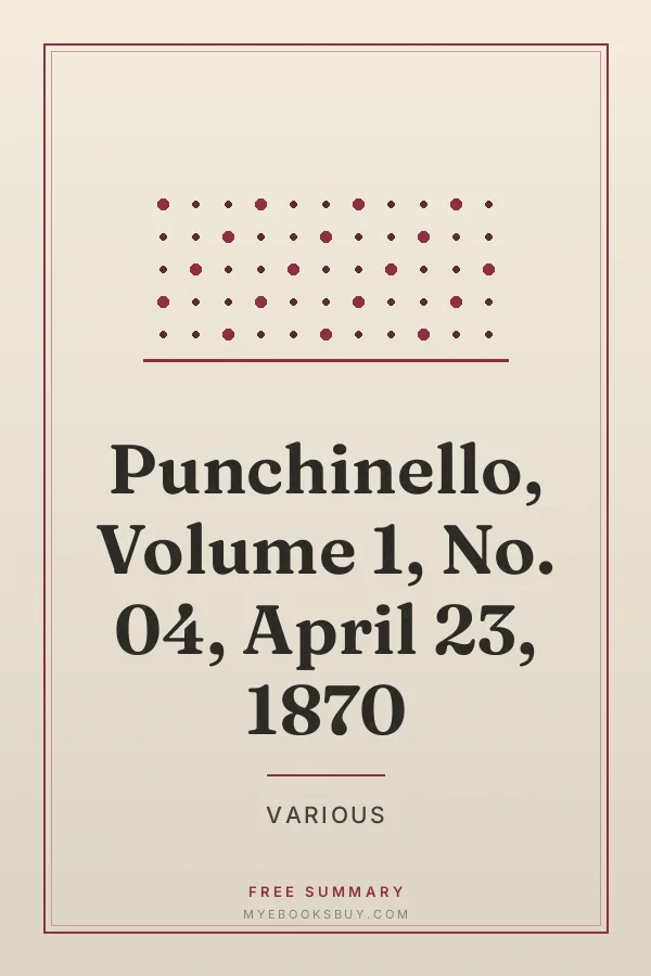 Cover of Punchinello, Volume 1, No. 04, April 23, 1870