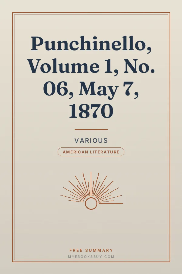 Cover of Punchinello, Volume 1, No. 06, May 7, 1870