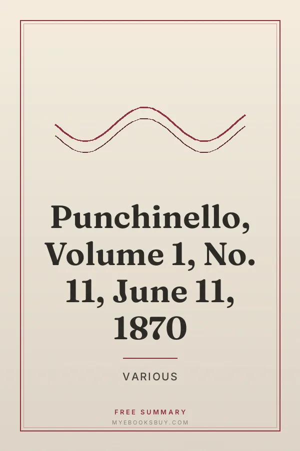Cover of Punchinello, Volume 1, No. 11, June 11, 1870