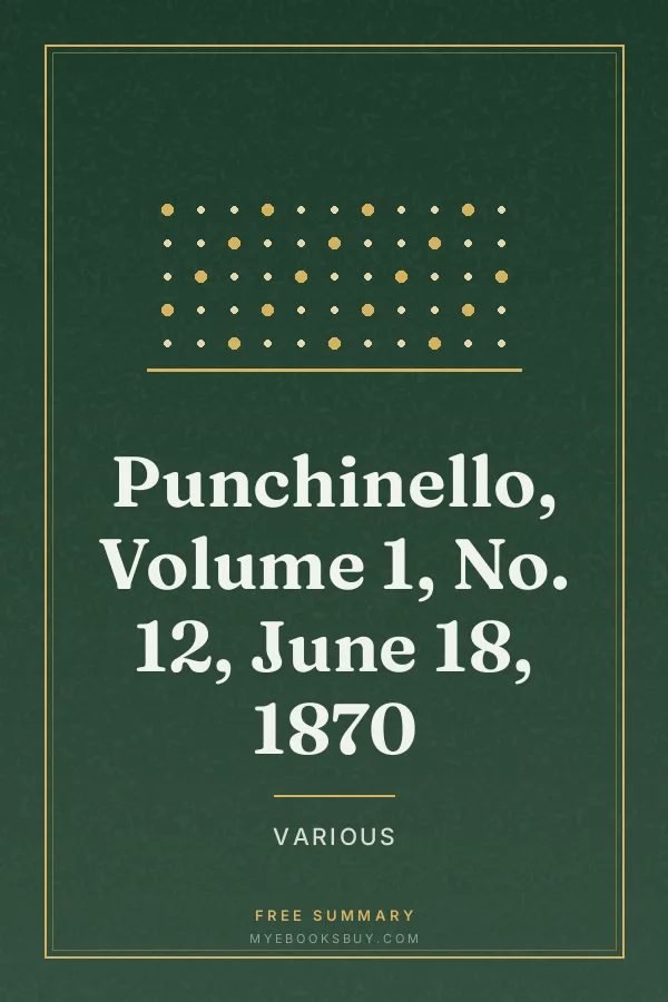 Cover of Punchinello, Volume 1, No. 12, June 18, 1870