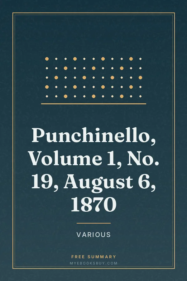 Cover of Punchinello, Volume 1, No. 19, August 6, 1870