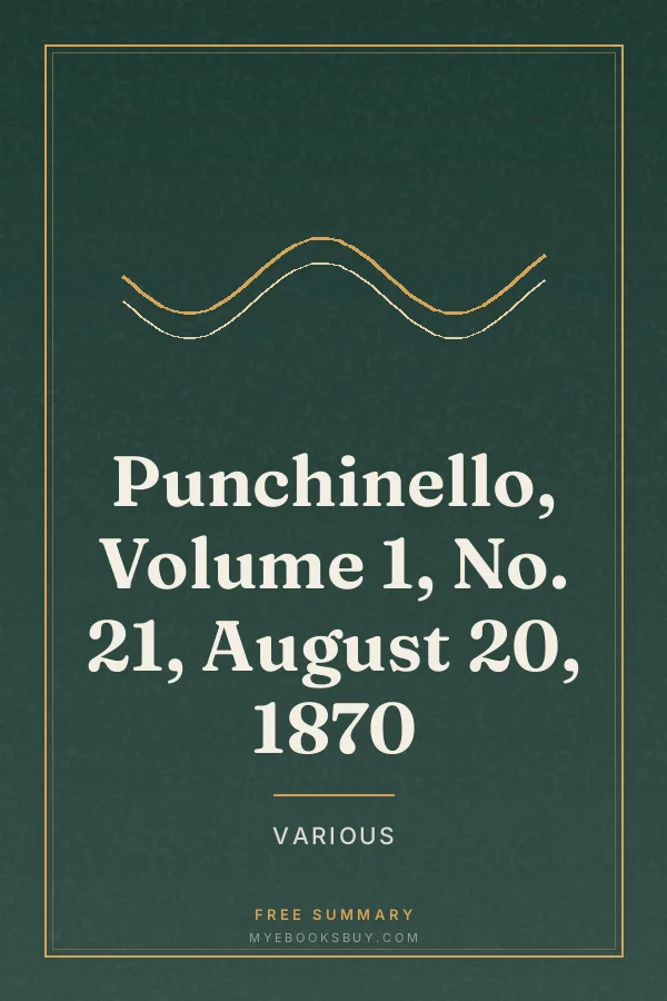 Cover of Punchinello, Volume 1, No. 21, August 20, 1870