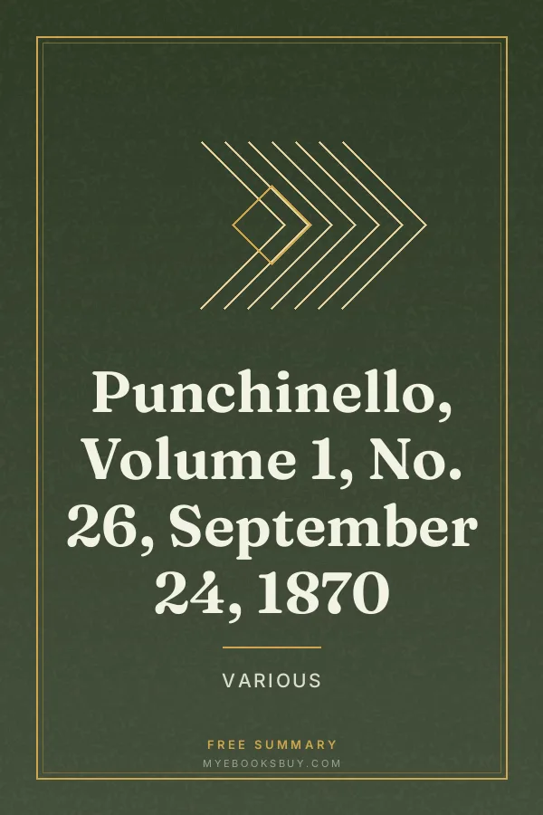 Cover of Punchinello, Volume 1, No. 26, September 24, 1870